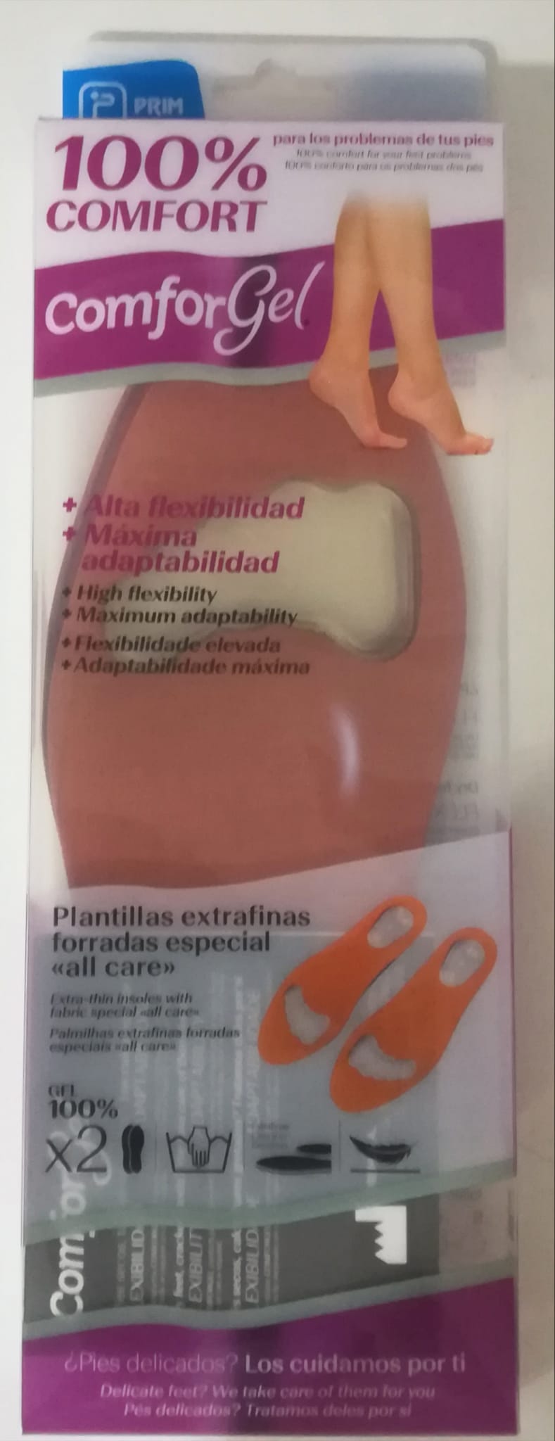 COMFORSIL PLANTILLA GEL FORRADA CC370 T.M