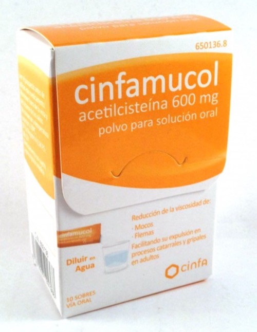 Cinfamucol Acetilcisteina Forte Mg Sobres Polvo Para Solucion Oral