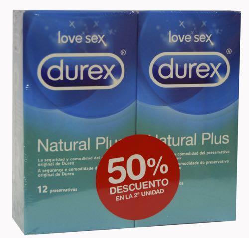 DUREX DUPLO NATURAL PLUS PRESERVATIVOS 12 UDS