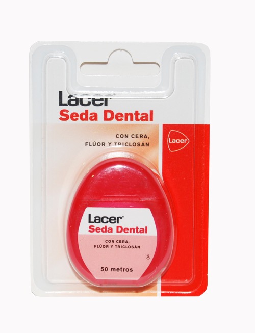 LACER SEDA DENTAL CON CERA 50 M